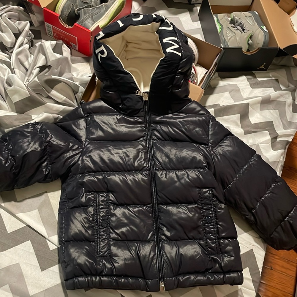 Navy blue Moncler Coat - 18-24 months - inside is white